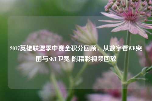 2017英雄联盟季中赛全积分回顾,从数字看WE突围与SKT卫冕 附精彩视频回放