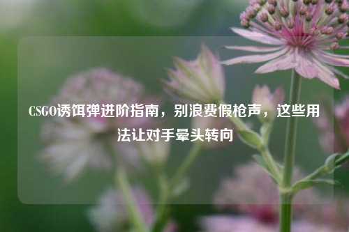 CSGO诱饵弹进阶指南,别浪费假枪声,这些用法让对手晕头转向