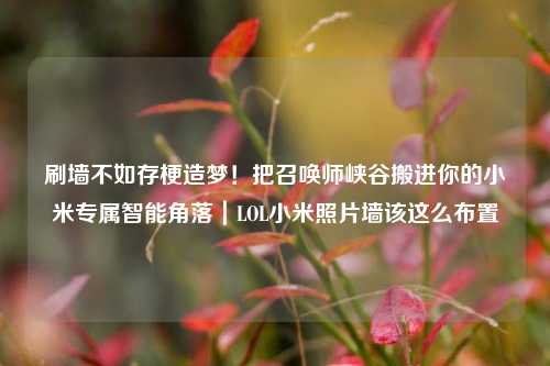 刷墙不如存梗造梦!把召唤师峡谷搬进你的小米专属智能角落|LOL小米照片墙该这么布置