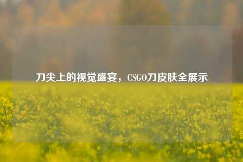 刀尖上的视觉盛宴,CSGO刀皮肤全展示