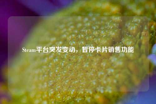 Steam平台突发变动,暂停卡片销售功能