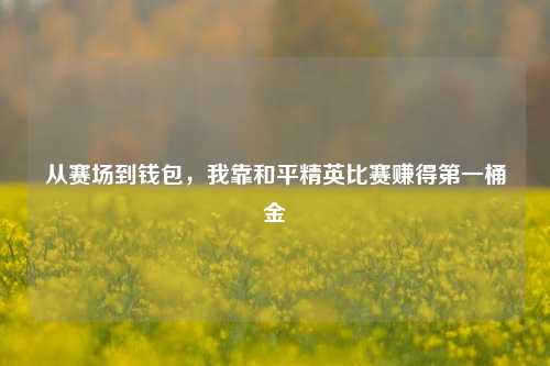从赛场到钱包,我靠和平精英比赛赚得第一桶金