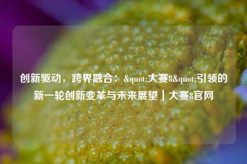 创新驱动，跨界融合："大赛8"引领的新一轮创新变革与未来展望｜大赛8官网