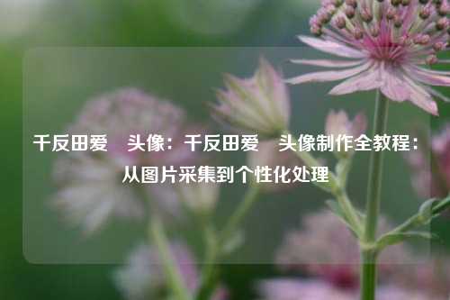 千反田爱瑠头像:千反田爱瑠头像制作全教程:从图片采集到个性化处理